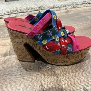 Free People Lisbon Plarform Sandal - Size 9